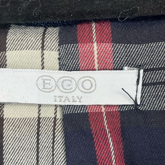 ECO Italy Women’s Dark Wash Denim Blazer Size 42 (US 6) Double Breasted - Picture 5 of 16